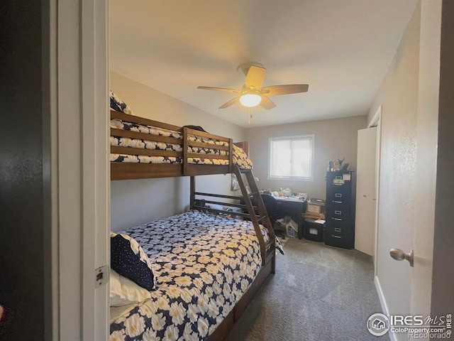 441 E Emerson St, Holyoke, CO 80734 - carpeted bedroom featuring ceiling fan