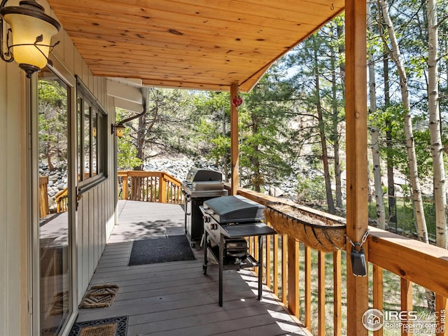 135 Canyon River Rd, Drake, CO 80515 - view of wooden deck