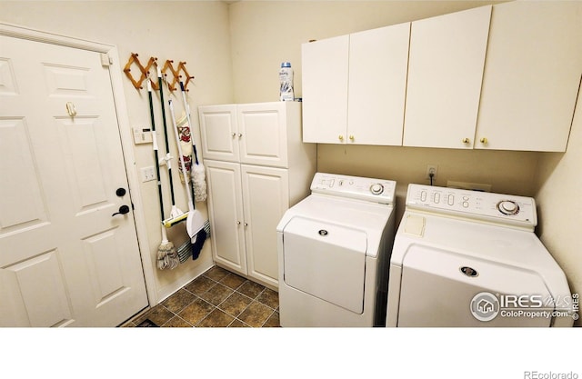451 Clubhouse Ct, Loveland, CO 80537 - laundry area featuring cabinet space and independent washer and dryer