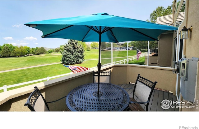 451 Clubhouse Ct, Loveland, CO 80537 - view of patio with a balcony and outdoor dining space