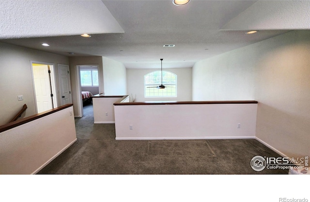451 Clubhouse Ct, Loveland, CO 80537 - spare room featuring recessed lighting, dark colored carpet, baseboards, and ceiling fan
