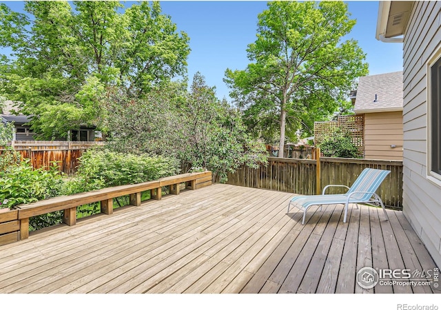 379 E 41st Ct, Loveland, CO 80538 - view of wooden terrace