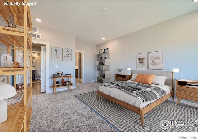2435 Calais Dr Unit G, Longmont, CO 80504 - carpeted bedroom featuring recessed lighting and baseboards
