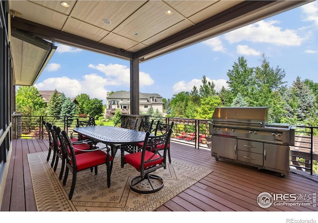 5709 Old Legacy Dr, Fort Collins, CO 80528 - deck featuring outdoor dining area