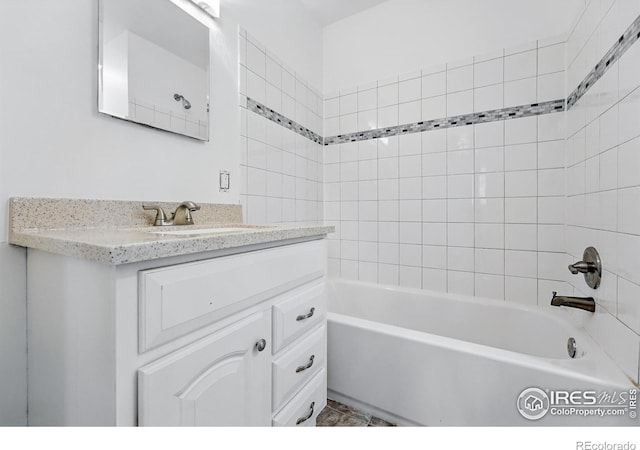 4462 Hamilton Ct, Boulder, CO 80305 - bathroom with vanity and shower / bathtub combination