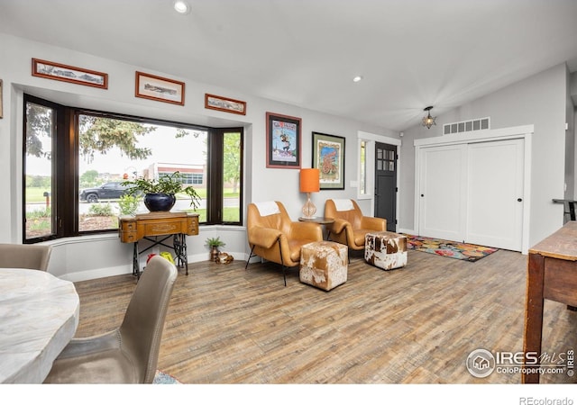 365 Mohawk Dr, Boulder, CO 80303 - living room with wood finished floors, recessed lighting, and baseboards