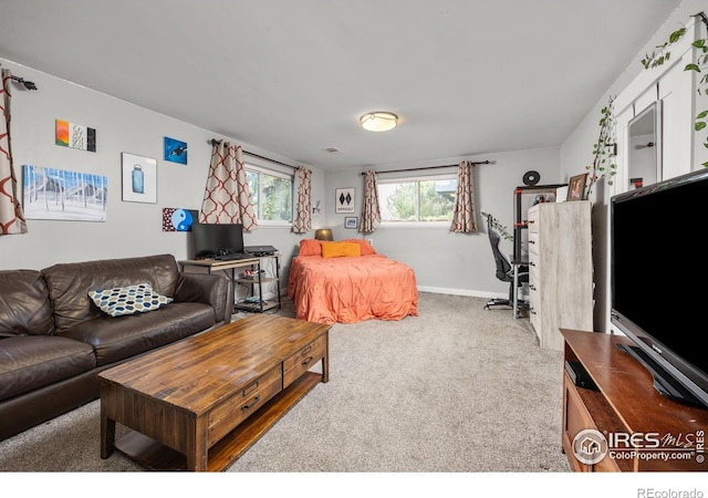 365 Mohawk Dr, Boulder, CO 80303 - living room featuring carpet flooring and baseboards