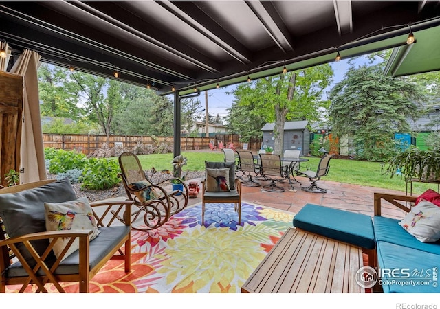 365 Mohawk Dr, Boulder, CO 80303 - wooden deck featuring a patio area, outdoor dining space, and an outdoor living space