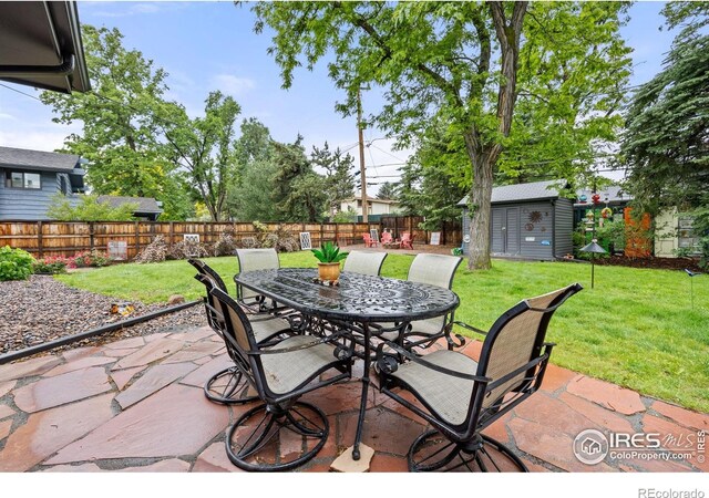 365 Mohawk Dr, Boulder, CO 80303 - view of patio / terrace featuring outdoor dining space