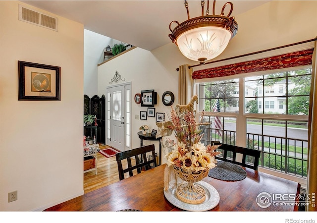 1421 Canal Dr, Windsor, CO 80550 - dining space featuring wood finished floors and baseboards