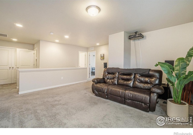 3960 Sweetgum St, Wellington, CO 80549 - living area featuring carpet flooring, recessed lighting, and baseboards