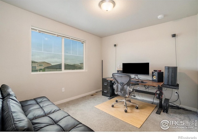 3960 Sweetgum St, Wellington, CO 80549 - office area with carpet floors and baseboards