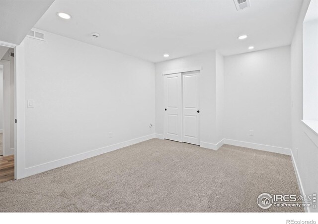 6766 Zenobia Loop, Westminster, CO 80030 - basement with carpet floors, recessed lighting, and baseboards