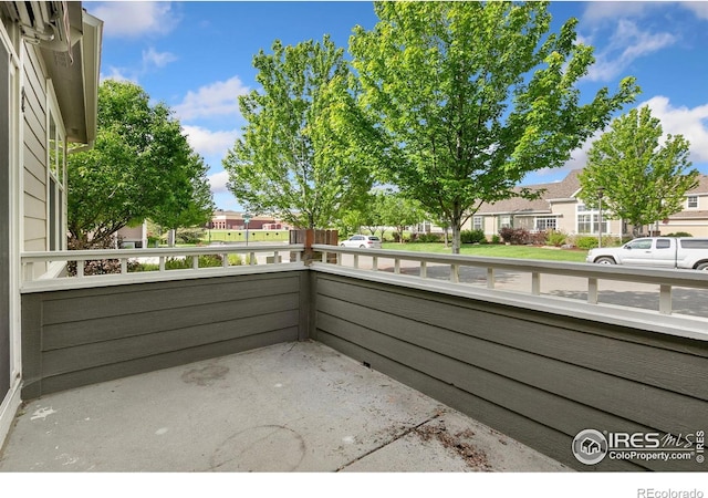 3180 Springfield Dr, Loveland, CO 80538 - view of patio / terrace with a residential view and a balcony