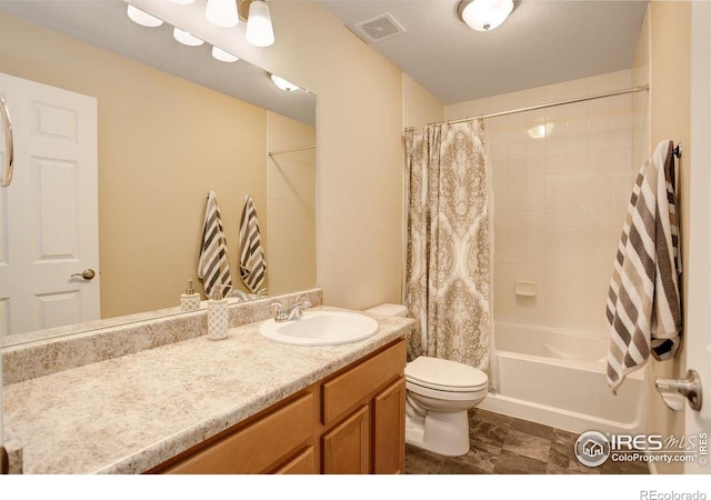 1060 Arrowhead Ct, Erie, CO 80516 - full bathroom featuring vanity, toilet, and shower / bath combo