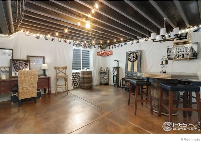 6757 Sage Meadows Dr, Wellington, CO 80549 - basement featuring a dry bar