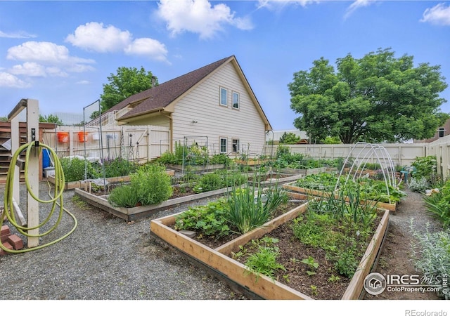 6076 Gunbarrel Ave Unit F, Boulder, CO 80301 - fenced backyard with a garden