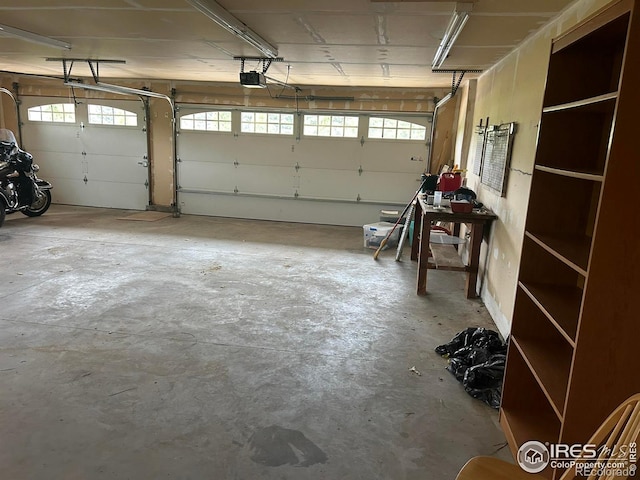 33180 Pikes Peak Dr, Greeley, CO 80631 - garage featuring a garage door opener