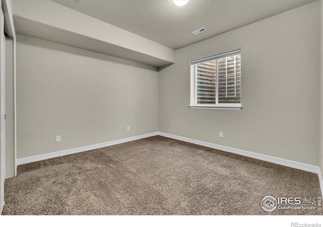 1368 Waterfall St, Timnath, CO 80547 - spare room with carpet flooring, baseboards, and a textured ceiling