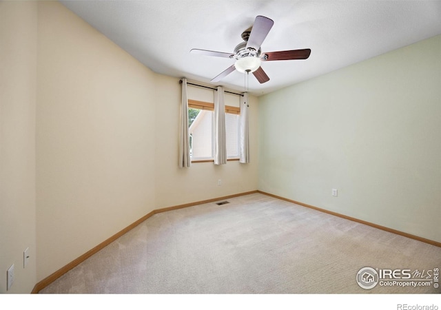 3641 Wild Horse Ct, Loveland, CO 80538 - carpeted empty room featuring a ceiling fan and baseboards