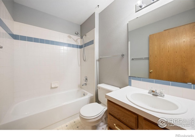 3641 Wild Horse Ct, Loveland, CO 80538 - full bath with toilet, vanity, and shower / bath combination
