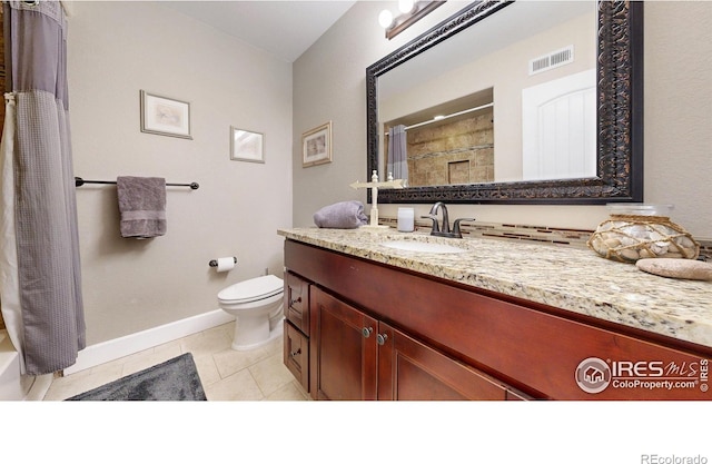 6945 N Fargo Trl, Littleton, CO 80125 - full bathroom featuring vanity and tile patterned flooring