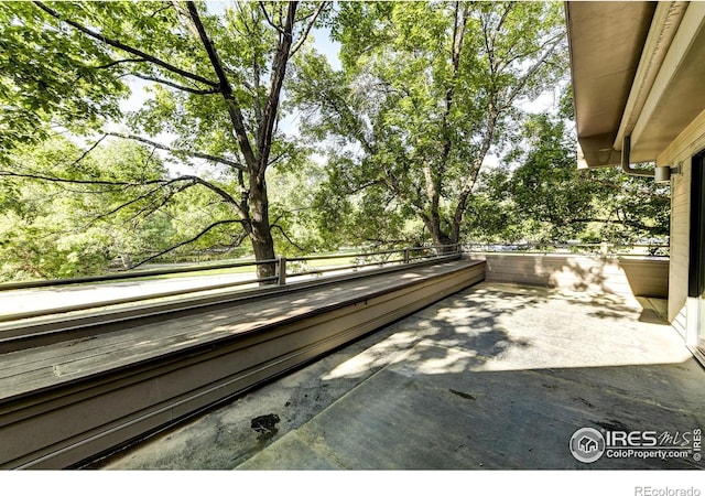 812 Walnut St Unit D, Boulder, CO 80302 - patio / terrace featuring view of wooded area