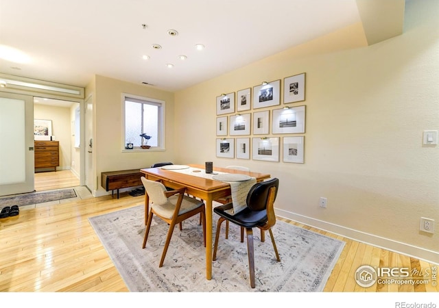 812 Walnut St Unit D, Boulder, CO 80302 - dining room with light wood-style flooring and recessed lighting
