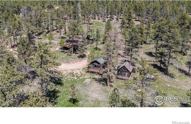 6600 State Highway 7, Estes Park, CO 80517 - view from above of property with a heavily wooded area