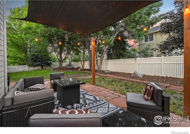 10216 Sandy Ridge Ct, Firestone, CO 80504 - view of patio / terrace featuring outdoor lounge area