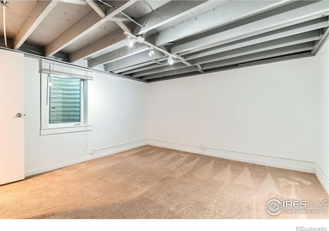 510 S 46th St, Boulder, CO 80305 - basement with carpet flooring and baseboards