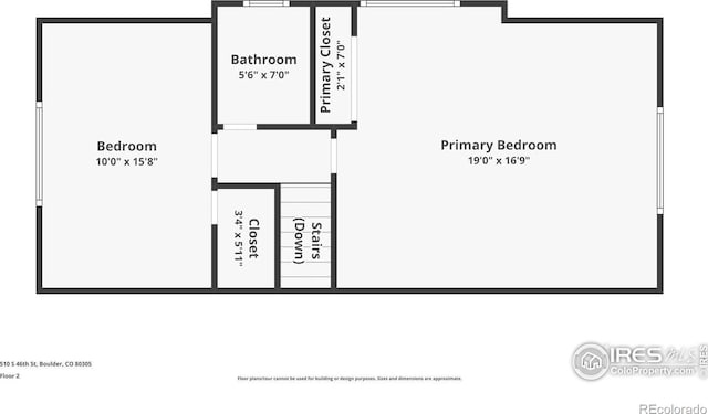 510 S 46th St, Boulder, CO 80305 - floor plan / room layout