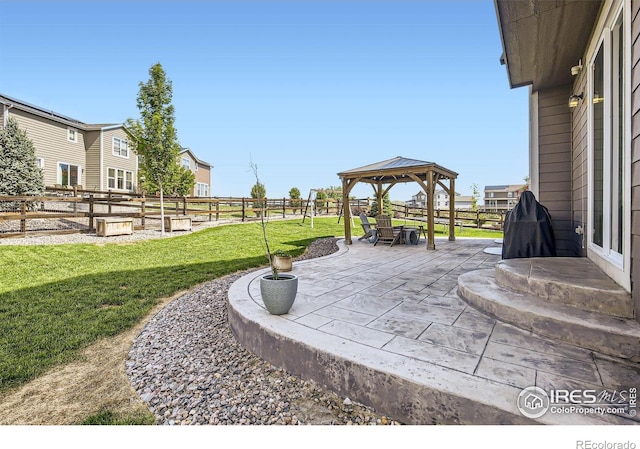 12889 Clearview St, Firestone, CO 80504 - view of patio featuring a gazebo
