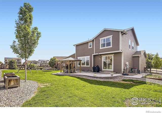 12889 Clearview St, Firestone, CO 80504 - back of property featuring a gazebo and a patio