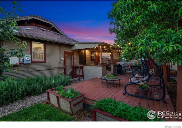4900 W 6th Ave, Denver, CO 80204 - view of deck at dusk