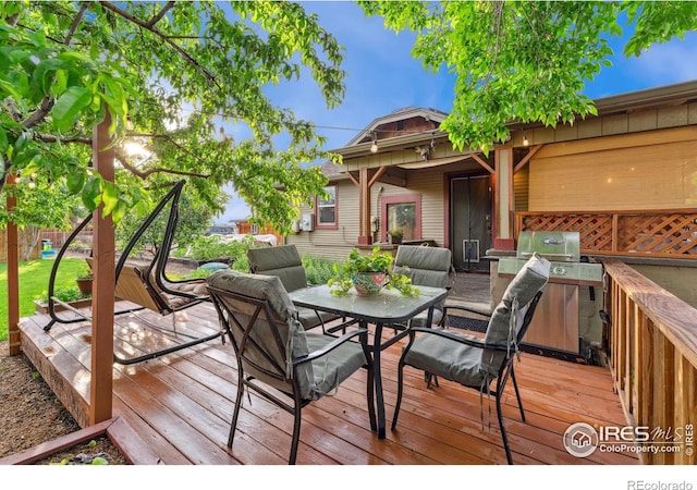 4900 W 6th Ave, Denver, CO 80204 - deck featuring outdoor dining area and grilling area