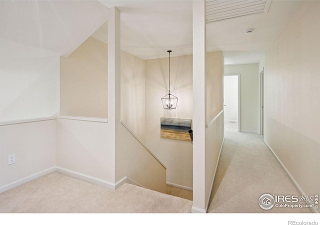 4483 S Meadow Dr, Boulder, CO 80301 - corridor featuring an upstairs landing, carpet, and baseboards
