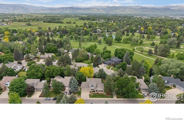4483 S Meadow Dr, Boulder, CO 80301 - aerial view of residential area with mountains
