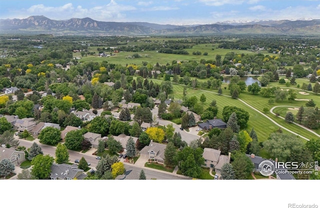 4483 S Meadow Dr, Boulder, CO 80301 - aerial view of residential area featuring a water and mountain view