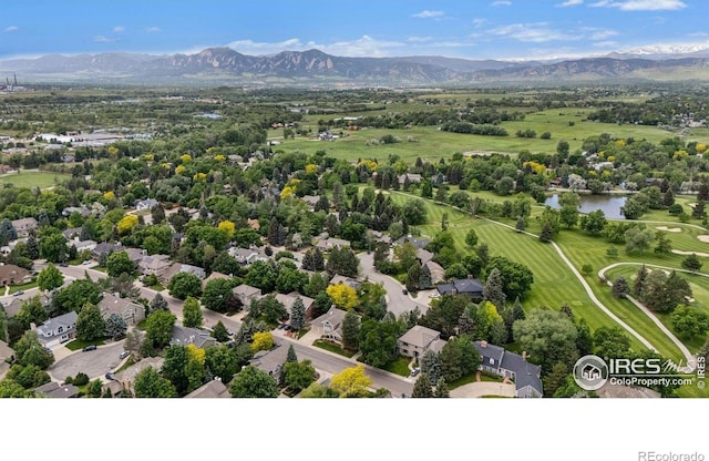 4483 S Meadow Dr, Boulder, CO 80301 - aerial view of residential area featuring a water and mountain view