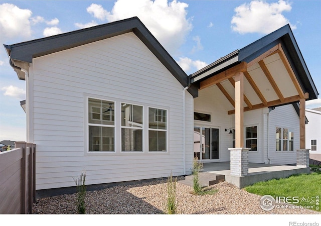 1425 Burt Ave, Berthoud, CO 80513 - back of property featuring a patio area