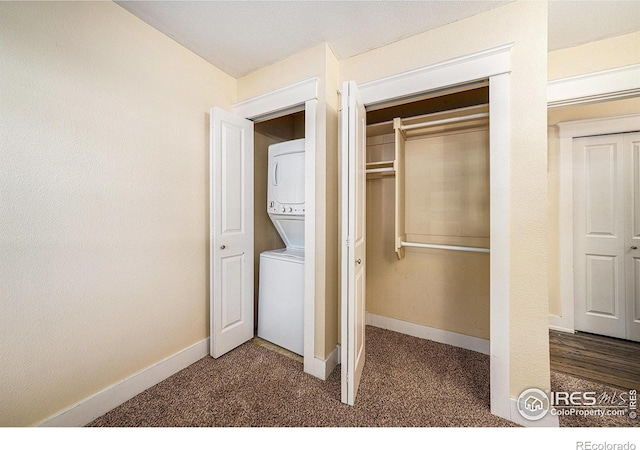 233 N Meldrum St Unit 8, Fort Collins, CO 80521 - closet featuring estacked washer and dryer