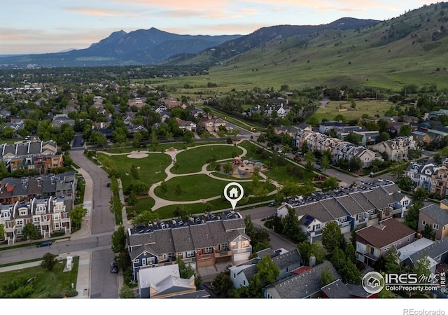 555 Laramie Blvd, Boulder, CO 80304 - aerial perspective of suburban area with mountains