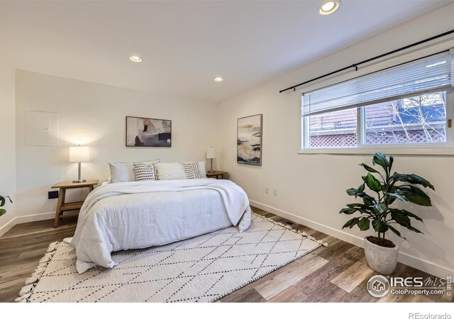 1498 Wicklow St, Boulder, CO 80303 - bedroom featuring recessed lighting and wood finished floors