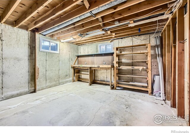 1498 Wicklow St, Boulder, CO 80303 - below grade area featuring a workshop area