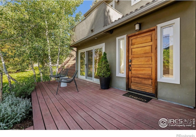 3490 16th St, Boulder, CO 80304 - view of wooden deck