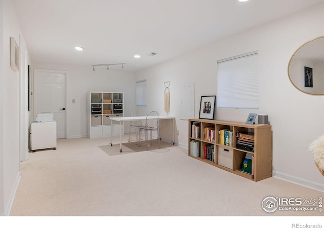 3490 16th St, Boulder, CO 80304 - office featuring carpet flooring and recessed lighting
