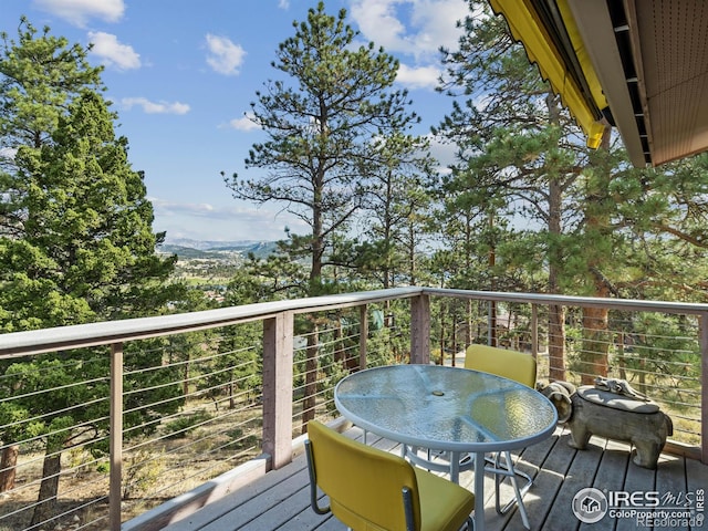 621 Landers St, Estes Park, CO 80517 - view of wooden deck