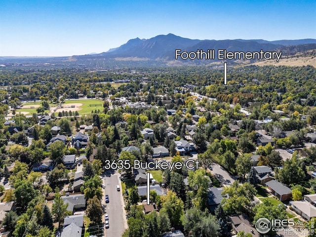 3635 Buckeye Ct, Boulder, CO 80304 - drone / aerial view of mountains