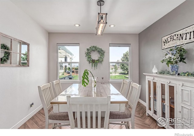 1451 Red Fox Cir, Severance, CO 80550 - dining area featuring baseboards and recessed lighting